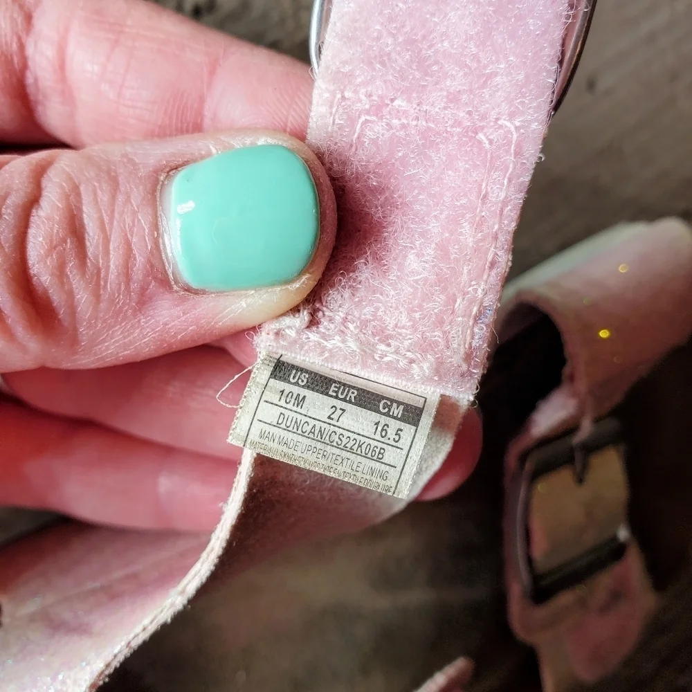 FREE WITH ANY PURCHASE Carter's Pink Duncan Toddler Girl Size 10M Buckle Sandals